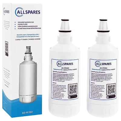 Afbeelding van AllSpares Waterfilter (2x) voor koelkast geschikt Liebherr 7440002