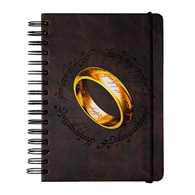 Afbeelding van Grupo Erik Notitieboek The Lord Of Rings A5 Bruin/goud