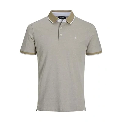 Image de Jack &amp; Jones Homme Polo Jjepaulos Ss Noos, Crockery Détails : Coupe Ajustée, L