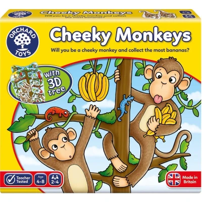 Afbeelding van Orchard Toys Cheeky Monkeys Aap telvaardigheden spel vanaf 4 jaar