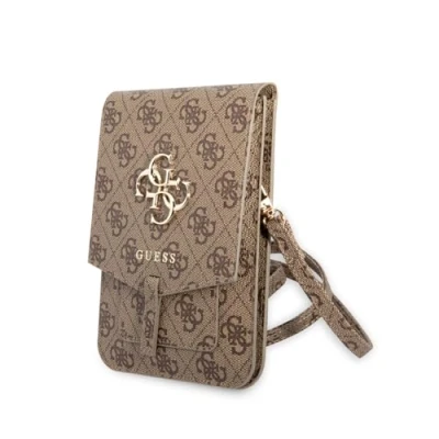 Afbeelding van Guess 4G Metal Logo Heuptas met Riem (Scherm tot 7 Inch) Bruin