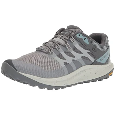 Afbeelding van Merrell Antora 3 Outdoorschoenen, Dames, Maat: 42.5, Grey Kunststof/ textiel