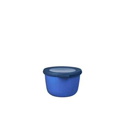 Image de Mepal Bol Multifonction Cirqula Rond Boîte Conservation Alimentaire avec Couvercle Convient comme de Hermétique pour le Réfrigérateur, Micro ondes &amp; Congélateur 500 ml Vivid blue