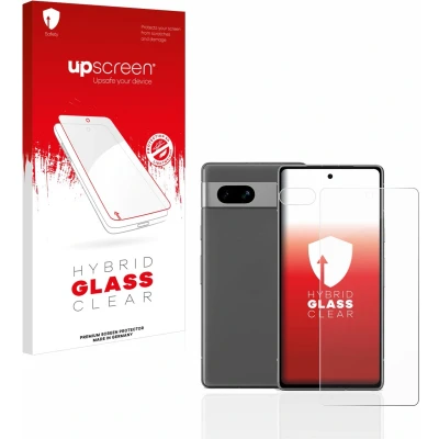 Afbeelding van upscreen Screenprotector voor Google Pixel 7a (Voor+Camera) Folie Beschermfolie Beschermglas transparant