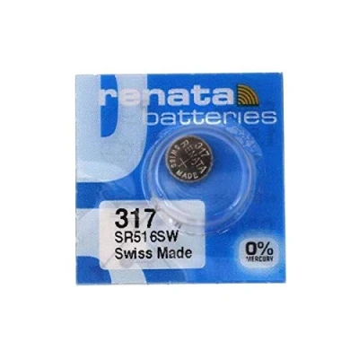 Afbeelding van RENATA 2 blisters met 1 knoopcel oxide zilver X317 SR516SW