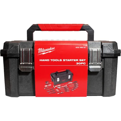 Afbeelding van Milwaukee Gereedschapskoffer Met Startset Handgereedschap 30 delig