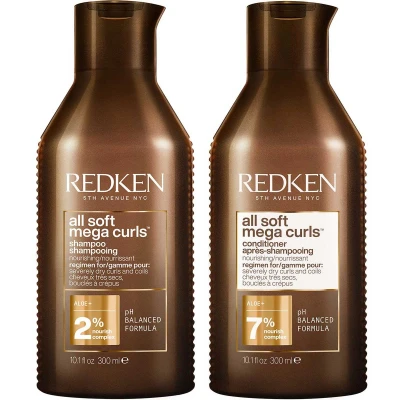Afbeelding van Redken All Soft Mega Curls Shampoo + Conditioner Voordeelset