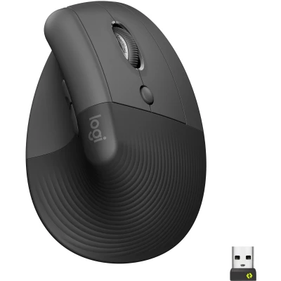 Afbeelding van Logitech Lift Verticale Ergonomische Muis Zwart