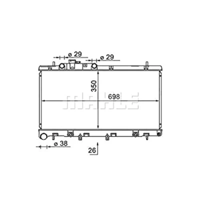 Afbeelding van Mahle Original Radiateur CR 1580 000S