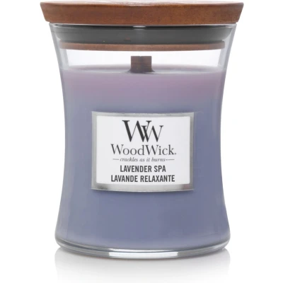 Afbeelding van WW Lavender Spa Medium Candle WoodWick