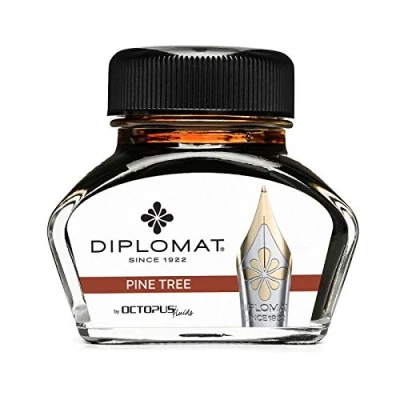 Afbeelding van Diplomat Inktpot 30 ML Pine Brown