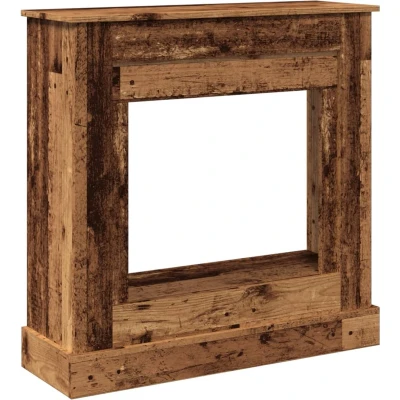 Afbeelding van vidaXL Haardombouw 90x30x90 cm bewerkt hout oud houtkleurig