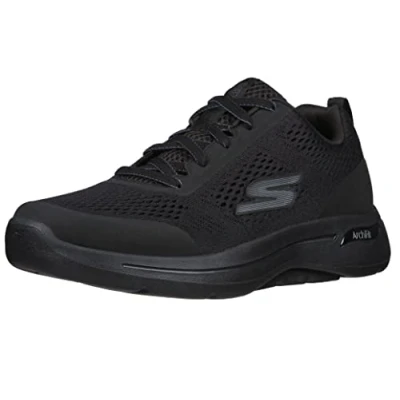 Afbeelding van Skechers Go Walk Arch Fit 216116 BBK, Mannen, Zwart, Sneakers, maat: 44,5