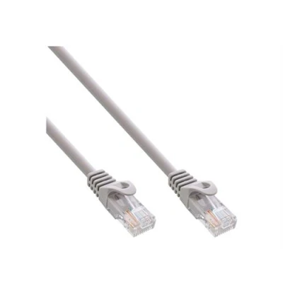 Image de InLine Cordon de raccordement RJ 45 (M) pour 5 m UTP CAT 5e moulé gris