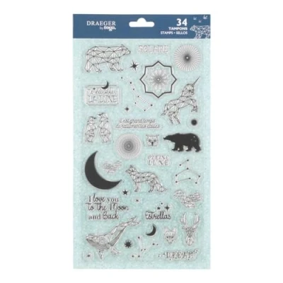 Image de 33 Tampons Crystal® Fleurs Draeger Paris