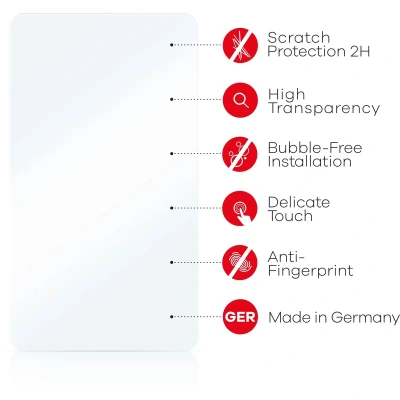 Afbeelding van upscreen Screenprotector voor Standaardmaten mit 16 inch Schermen [344 mm x 215 mm, 16:10] Folie Beschermfolie transparant