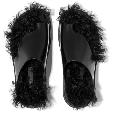 Afbeelding van Fitflop GEN CUT OUT Teensandalen, Dames, Maat: 40, All black Leer