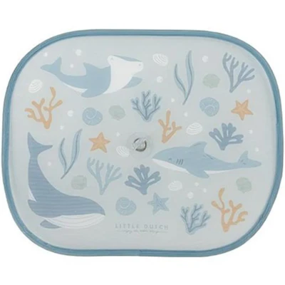 Afbeelding van Little dutch auto zonneschermen ocean dreams blue 2st