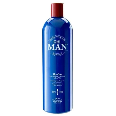 Afbeelding van CHI MAN The One 3 in 1 Shampoo, Conditioner &amp; Body Wash 739ml Haibu by Kapperskorting.com