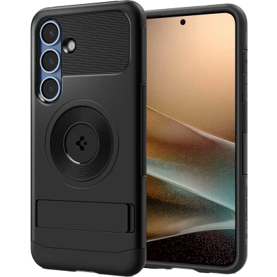 Afbeelding van Spigen Hoesje Geschikt voor Samsung Galaxy S25 Plus Slim Armor Mag Zwart