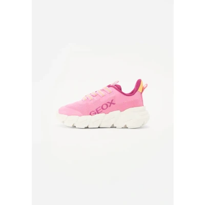 Afbeelding van Geox Flexyper FAST GIRL Sneakers laag voor kinderen, Maat: 29, Pink/yellow Textiel/ synthetisch
