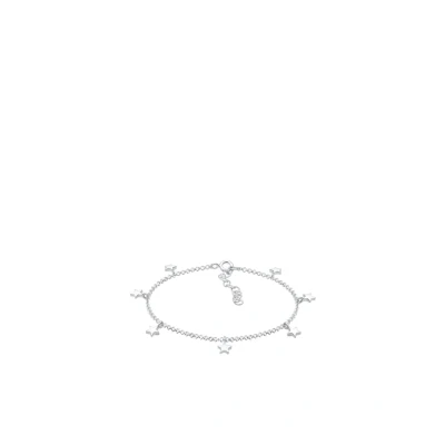 Afbeelding van Elli Anklet Stars Armband silvercoloured, Dames, Maat: 22, Silver coloured