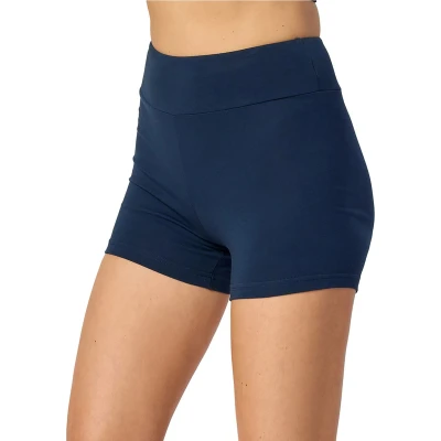 Afbeelding van Merry Style MS MS10 359 LE Dames Leggings Sport Vrijetijdsbroek Kort Katoen Sporbroek Yogabroek Marineblauw L