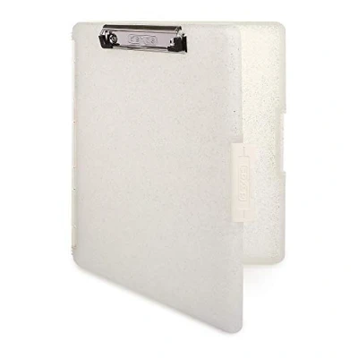 Afbeelding van Dexas Slimcase 2 klembord met opening aan de zijkant, natuurlijke glitter witte binding