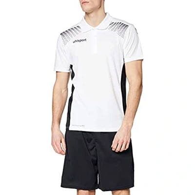 Afbeelding van Uhlsport Goal Polo Shirt Wit Zwart Maat 140