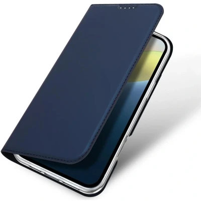 Afbeelding van Dux Ducis Skin Pro Series Hoesje Geschikt voor Apple iPhone 16 Book Case met Pasjeshouder Portemonnee Standaard Blauw