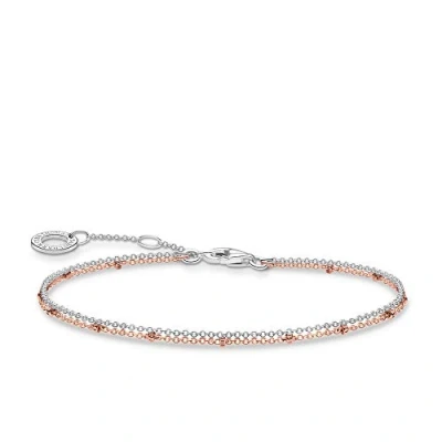 Afbeelding van Thomas Sabo, Halsketting van sterling zilver, zonder sieraden, dames, goudkleurig, 38 cm 45 KE2012 413 39 L45V, cm, zilverkleurig, Geen sieraad, 38cm 45cm, sieraad