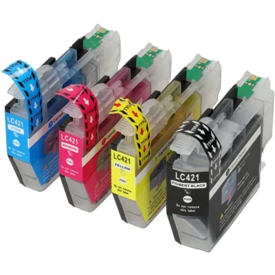 Afbeelding van Huismerk Brother LC 421VAL Inktcartridge 4 kleuren Voordeelbundel