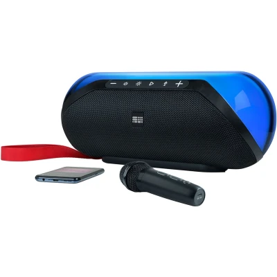 Afbeelding van Bigben Connected, Partij Lite Bluetooth 5.0 50W draadloze verlichte luidsprekersysteem met riem, Zwart