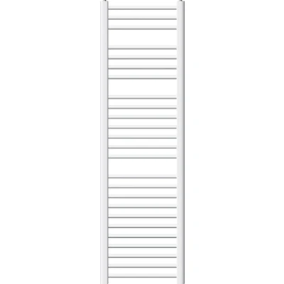 Afbeelding van Badkamerradiator Sahara 400x1500 mm Wit recht met zijaansluiting