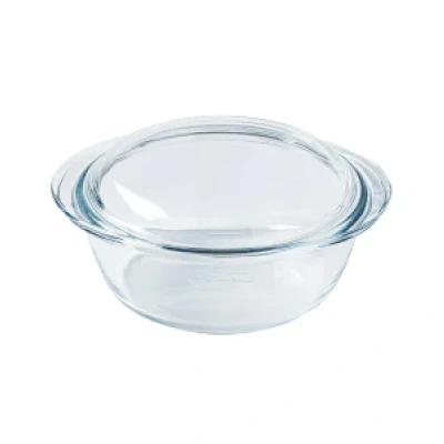 Afbeelding van Pyrex Essentials Ovenschaal Rond met Deksel 1 liter