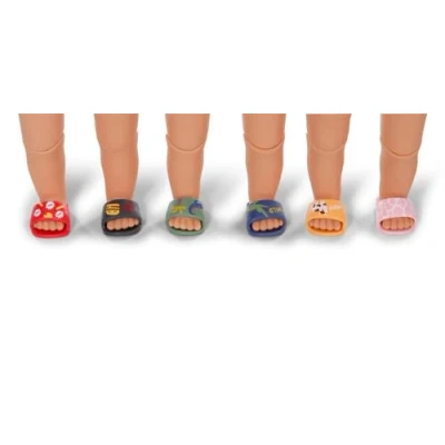 Afbeelding van BABY born Pantoffels, kleurrijke pantoffels voor poppen 43 cm, 836811 Zapf Création