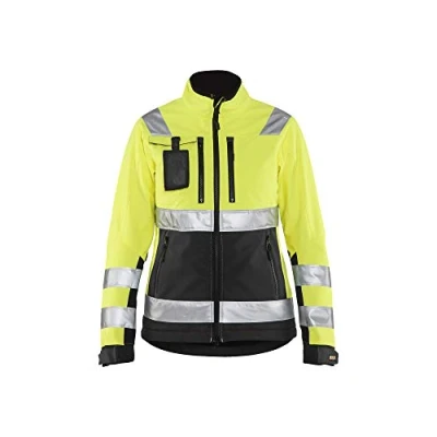 Afbeelding van Blaklader Dames Softshell jack High Vis 4902 2517 Geel/Zwart