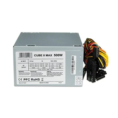 Afbeelding van iBox CUBE II voeding 500W 12 CM FAN (500 W), PC voedingseenheid, Zilver