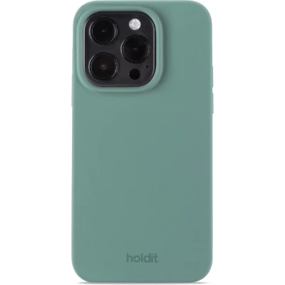Afbeelding van Holdit Hoesje Geschikt voor iPhone 15 Pro Siliconen Silicone Case groen