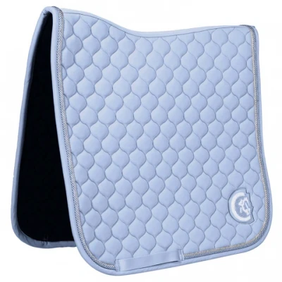 Afbeelding van Kentucky Horsewear Zadeldekje Onion Quilt 3D Logo Dressuur Licht Blauw