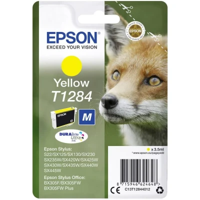 Afbeelding van Epson T1284 (C13T12844012) Inktcartridge Geel