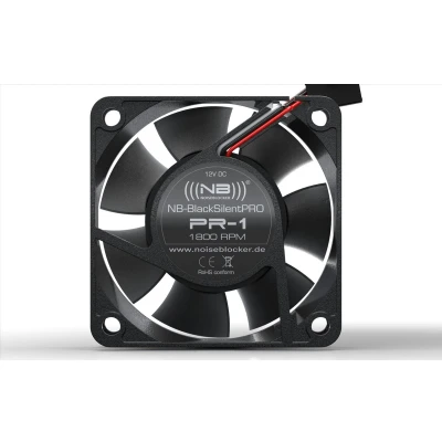 Afbeelding van NoiseBlocker BlackSilent Pro PR 1 PC ventilator Zwart (b x h d) 60 25 mm