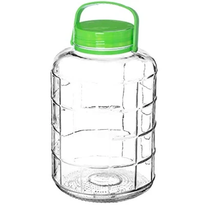 Afbeelding van KADAX glazen pot met deksel, luchtdichte conservering, ballon, universeel, voor komkommers, 8 liter