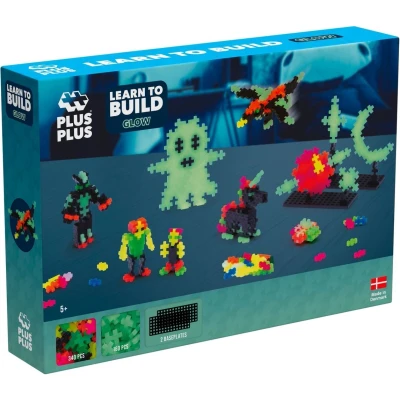 Afbeelding van Plus Learn To Build Glow In The Dark Constructiespeelgoed Set Met Bouwstenen 500 Delige Bouwset Bouwspeelgoed Vanaf 5 Jaar