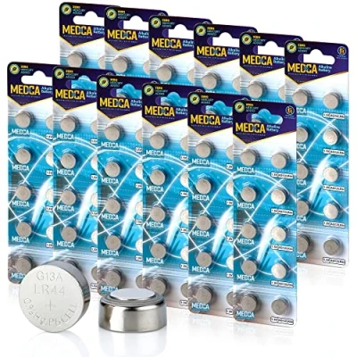 Afbeelding van LR44 batterijen, 120 stuks, alkalinebatterijen, 1,5 V, AG13, 357, 303, SR44, knoopcelbatterij