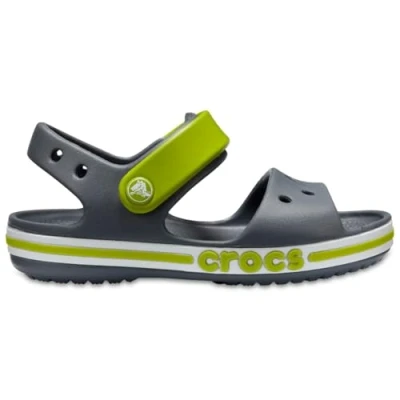 Afbeelding van Crocs Bayaband Sandal K, uniseks kindersandalen voor vrije tijd en sportkleding, Antraciet