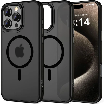 Afbeelding van TECH PROTECT MAGMAT MAGSAFE IPHONE 16 PRO MAT ZWART