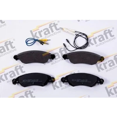 Afbeelding van KRAFT 6006128 Remblokkenset Vooras Incl. slijtage waarschuwingscontact CITROËN: C5 II Hatchback