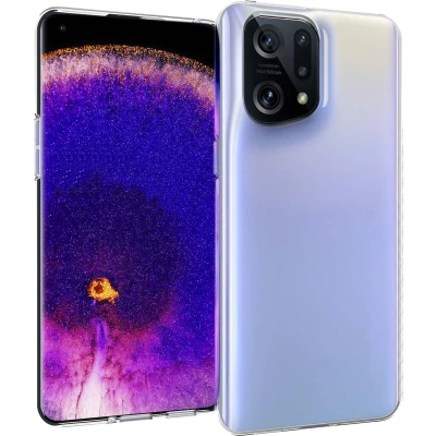 Afbeelding van Accezz Hoesje Geschikt voor Oppo Find X5 Pro 5G Siliconen Clear Backcover Transparant