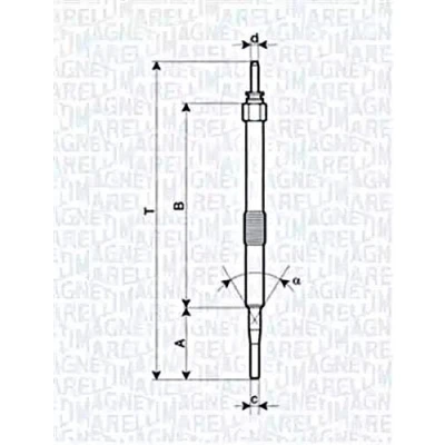 Afbeelding van MAGNETI MARELLI 062900033304 Gloeibougie 11V 10A M10X1,25 TOYOTA: Yaris I Hatchback, Corolla IX Auris Hatchback